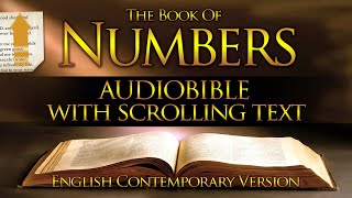 Holy Bible Audio NUMBERS 1 to 36  With Text Contemporary English [upl. by Llewkcor]