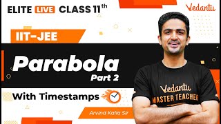 Parabola JEE 2 Class 11  One Shot  Marathon  JEE Main  JEE Advanced Arvind Kalia Sir VJEE [upl. by Ixela]