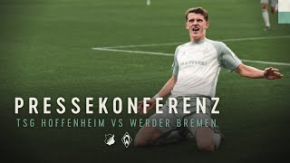 TSG Hoffenheim  SV Werder Bremen 34  Pressekonferenz [upl. by Ayrb53]