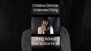 Underrated Song with a Deep Meaning Christina Grimmie  Advice💚♾️ [upl. by Elyad]