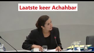 Laatste keer dat Nora Achahbar actief was in de Tweede Kamer als Staatssecretaris voordat opstappen [upl. by Manchester]