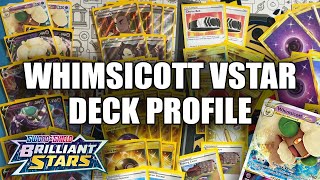 Whimsicott VSTAR Deck Profile With Shadow Rider Calyrex VMAX Brilliant  Stars Pokemon TCG [upl. by Noelc]