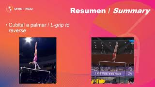 Técnicas de giro en barras asimétricas  Uneven bars turn technique [upl. by Irehs573]