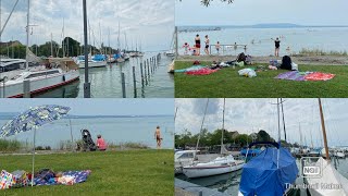 Enjoying in Lake Constance Altnau Switzerland Bodensee vacation [upl. by Abbye]