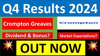 CROMPTON Q4 results 2024  CROMPTON results today  CROMPTON GREAVES Share News  CROMPTON Share [upl. by Close]