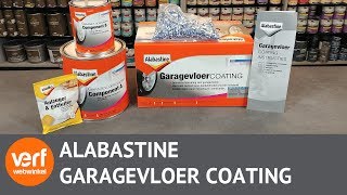 Garagevloer coating online kopen Wat zit er in de Alabastine Garagevloer coating set [upl. by Bekah543]