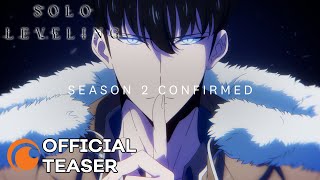 Solo Leveling Season 2 Arise from the Shadow  OFFICIAL TEASER TRAILER [upl. by Roth531]