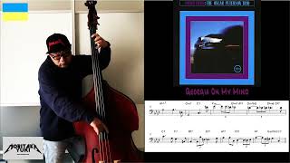 No57 Walking Bass Transcription  Georgia On My Mind  Ray Brown [upl. by Enid]