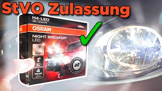 OSRAM NIGHT BREAKER® LED  Endlich legal  H4H7 LED mit Zulassung [upl. by Hawken212]