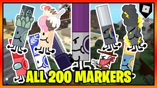 How to get ALL 200 MARKERS in FIND THE MARKERS  Roblox [upl. by Tichonn243]