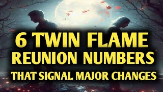 6 TWIN FLAME REUNION NUMBERS THAT SIGNAL MAJOR CHANGES twinflameenergyupdatedivinemasculine [upl. by Anahsak126]