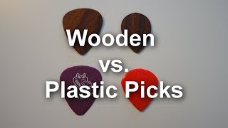 Wooden Guitar Picks vs Plastic Guitar Picks Pedalboard Tips 19 [upl. by Refotsirk391]