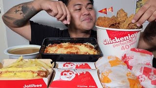 JOLLIBEE OVERLOAD  MUKBANG PHILIPPINES  TOL BULOY MUKBANG [upl. by Bowyer]