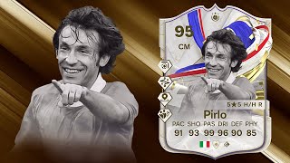 FC 24 ANDREA PIRLO 95 ICON PLAYER REVIEW I FC 24 ULTIMATE TEAM [upl. by Pilif]