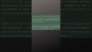 Direito Constitucional I 01 questão para relembrar  Oficial de Justiça  TJSP [upl. by Ykvir]