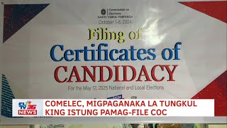 Comelec migpaganaka la tungkul king istung pamagfile CoC  CLTV36 News Clip [upl. by Ertnom343]