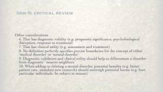 DSM5 Critical Review  Part 2 [upl. by Giwdul711]