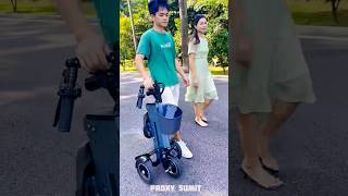 Foldable Scooter 🛴 New Viral Gadgets Smart Appliances Kitchen Utensils Home Inventions shorts [upl. by Eedoj394]