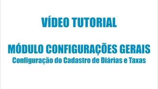 Promedico  Configurações Gerais  Configuração do cadastro de Diárias e Taxas [upl. by Jessey]