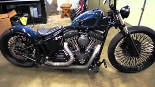 Custom Harley Chopper Bobber walk around  SOLD [upl. by Ennazus226]