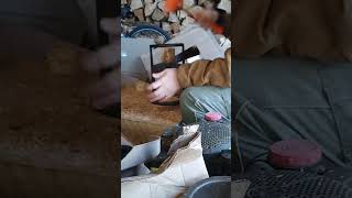 liberator rocket stove how to process cordwood into chunks [upl. by Eindys899]