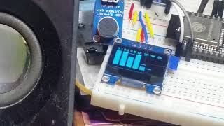 ESP32 Audio Spectrum from saturation to silence [upl. by Oahc]