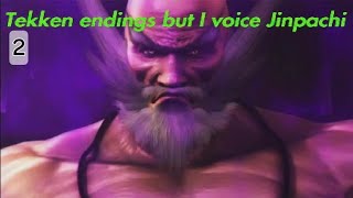 Tekken endings but I voice Jinpachi 2 [upl. by Ainessej63]