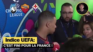 Indice UEFA c’est fini pour la France [upl. by Brien]