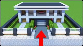 How To Build a Modern House In Minecraft [upl. by Arbas389]