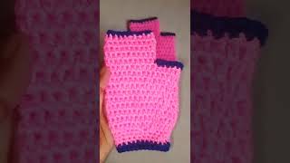 CapampHand gloves for wintercrochethook handmadeknitting handknitting [upl. by Onaireves851]