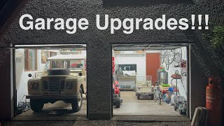 Garage Workshop Upgrades  New LED lights new paint workbench modified and a Myford lathe [upl. by Concettina]