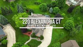 220 Alexandria Court Canton 48188  New Moving The Mitten Listing [upl. by Berky]