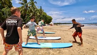 Learning to Surf in Tamarindo Costa Rica🇨🇷 This is a MUST DO [upl. by Alexina]