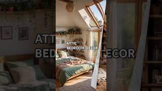 ATTIC BEDROOM DECOR atticbedroom short shorts [upl. by Arev]