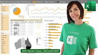 Interactive Excel Dashboards amp ONE CLICK Update [upl. by Kylie]