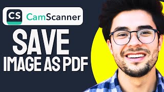 How to SAVE image as PDF in CamScanner 2024 Updated [upl. by Isadore]