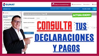 Como ver el detalle de mis declaraciones y Pagos SUNAT 2023  Actualizado [upl. by Ahtelat]