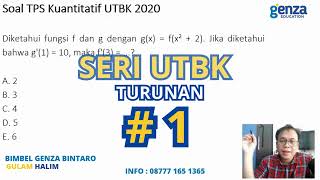 Soal dan Pembahasan UTBK SNBT  Turunan Part 1 [upl. by Lea822]