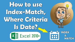 Microsoft Excel  How to use Index Match function with Date as criteria  Index Match Function [upl. by Warrenne152]