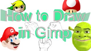 How to use Gimp like an Artist How to draw in Gimp [upl. by Venu]