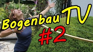 Bogenbau TV 2 Einschießen eines englischen Langbogens aus Hickory [upl. by Helbonia]