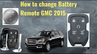 how to change remote battery GMC 2015 youtubeshorts smart key remote [upl. by Attwood18]