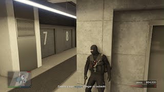 GTA5  Hard mode Casino heist sneak [upl. by Lyrret]