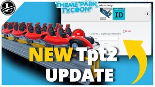 Theme Park Tycoon 2 UPDATE Uploading your Coaster Models and New Hydraulic Lounch Coaster Skin [upl. by Ardena]