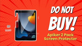 DONT BUY Apiker 2 Pack Screen Protector BEFORE WATCHING THIS VIDEO 7 Reasons [upl. by Baker]