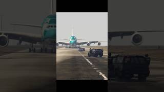 Terrible emergency landing of A380 when cops chasing thief car [upl. by Osrit]