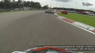 Onboard Max Verstappens fastest karting lap of Genk European Championship 2013 part 2 [upl. by Niwrad978]