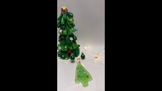 Create Sparkly Christmas Tree Decor with Glitter amp Glue 🎄✨ art kidslearning [upl. by Asserak]