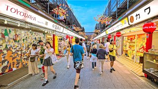 Tokyo Evening walk around Asakusa Japan • 4K HDR [upl. by Len880]