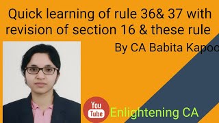 Chapter V of CGST Act 2017 covering rules 36 amp 37 of CGST Rules2017 [upl. by Nama]